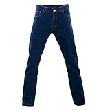 Toocool Thermojeans für Herren, Winterhose Gefüttert, mit Vlies gefütterte Thermo Arbeitshose, gefütterte Herren-Jeans für den Winter H001 [48 IT - 34 US - 42 DE, Blau]