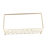 Generisch 1Stk europäischer Tortenständer Kuchendrehteller zum Dekorieren Tabletts Dessertschalen hochzeitsdekoration Wedding Decoration Kuchenplatte Party-Dessert-Tablett Metall Golden
