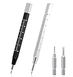 2 Stück Federstegwerkzeug, Uhrenwerkzeug Armband mit Hebel für Uhrenzeiger & Stiftausdrücker, Uhrendeckelöffner für Uhrenstifte und Glieder, Professionelle Uhrenreparatur