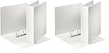 Esselte 49742 Ringbuch Präsentation, mit Taschen, A4, PP, 2 Ringe, 50 mm, weiß (Packung mit 2)