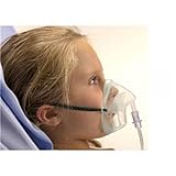 Interchirurgische Sauerstoffmaske mit Nasenklammer, mittlere Konzentration, 1 Stück