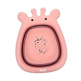 SWOOMEY 1Pc Waschbecken Kinder Waschbecken Faltbare Waschbecken Camping Waschen Badewanne Waschbecken Für Faltbare Waschen Badewanne Tragbare Reise Schüssel Badewanne Tpe Rosa
