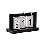 Schreibtischkalender für Büro Flip Kalender Ewiger Tischkalender 2022 Niedlicher kleiner Flip Kalender für Gedenktag Blockflöte gewaschen mit Kalender (B, Einheitsgröße)