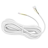 Video-Gegensprechkabel, 10 M, 0,3 Mm, 4-adriges, Rundes, Flexibles Kupferkabel, Passend Video-Türklingel-Gegensprechanlage, Video-Türsprechanlage,