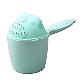 1PC Baby Shampoo Tasse Waschen Haar Löffel Baby Dusche Bad Kappen Tasse Wasser Schwimmen Bailer Shampoo-grün