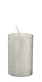 INNA-Glas Flachkopfkerze LAURENTINA, Perle, 9 cm, Ø5,8 cm, 30h - Made in Germany - Votivkerze