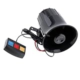 Autoalarm Horn Laut Schall 3 Töne Wasserdicht, Staubdicht, Hochauflösende Schallqualität, für Autos Motorräder, ABS