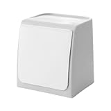kleinér Desktop-Mülleimer – Wandmontierter Mülleimer, Büro-Mülleimer, Kompakter Mülleimer Mit Schwingdeckel, kleinér Mülleimer Für Das Heimbüro, Ausziehbarer Mülleimer Mit Diagonaler Öffnung Für Schla