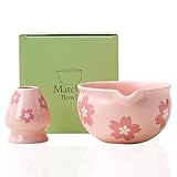 Zuzer 2 Stück Matcha Schale Matcha Set,Macha Tea Set Keramik Matcha Schüssel,Matcha Teeschale Matcha Zubehör für die Herstellung von Usucha, Koicha und Matcha