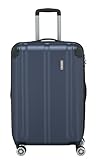 travelite Hartschalenkoffer mittelgroß, erweiterbar, 4 Rollen, CITY, Trolley mit kratzfester Oberfläche, TSA Schloss, Dehnfalte, 68 cm, 78 - 86 Liter