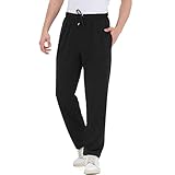 Smith & Solo Smith Solo Jogginghose Herren Jogger Männer Modern Baumwolle Jungen Slim Fit Freizeithose Sporthose Training, M, Schwarz / Gerade