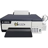 Sihao DTF Drucker xp600, T-Shirt Drucker Maschine, Textil Drucker, DTF Transfer Drucker, A3 DTF Drucker, Heißpräge-DTF-Drucker Mit Drehachse und Tinte(C M Y K W W)
