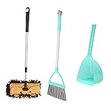 CHRISJ Mini Haushaltshilfe Reinigung Werkzeuge Set für Kinder, 3-Teilig, Inklusive VollstäNdigem, EntzüCkendem, Kleinem Mopp, Kleinem Besen und Kleiner Kehrschaufel für Kinder