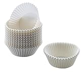Original Kaiser Inspiration Mini Muffins Papierförmchen, 200 Stück, klein 4,5 cm, Muffinförmchen Papier weiß, fettdicht, ideal für süße und herzhafte Muffins