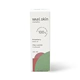 Mel Skin - Haaröl Gesichtsöl Erdbeerkernöl 30 ml - Reduzierung von Seborrhoe, Lindert Reizungen, Glättend, Regenerierend, Beruhigend, Ökologisch, Unraffiniert, Kaltgepresst, Hair Oil, Haare, Körperöle