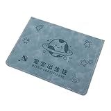 Veemoon Schutzhülle Für Geburtsurkunde Geburtsurkundehülle Urkundenaufbewahrung Ordner Geburtsurkunde Organizer Reisepass Und Dokumenten Organizer Urkundenmappe Blau