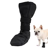 Dog Paws Recovery Shoe,Hundeschuhe zur Erholung,Hundeschuhe Pfotenschutz,Haustierwunden Verhindern Lecken,Atmungsaktiv,Weich,Biss,Nässe Und Infektion,Waschbar Und Wasserdicht Für Postoperative (S)