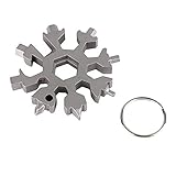 BZVCRTYKL Zahnrad Schneeflockenschlüssel Multitool-Schlüsselanhänger Sechskant Multifunktions-Inbusschlüssel for den Außenbereich Multitool Mehrzweck-Schraubendreher /1233
