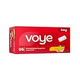 Voye Citrus 4mg | Nikotinkaugummi | Nicotin | Unterstützt die Raucherentwöhnung | Rauchen aufhören | Kaugummis mit frischem Zitrusgeschmack (96 Stück)