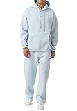 Redbridge - Spruce Herren Jogginganzug Set Hoodie und Jogginghose Premium Sweat Anzug Loose Fit Hellblau S