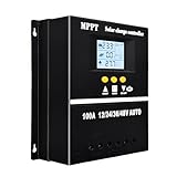 SOGTICPS 100A MPPT Solar Laderegler 12V 24V 36V 48V LCD Display Bildschirm Batterie intelligenter Regler mit maximalem 100V Eingang Dual USB für Blei-Säure/Lithium Batterien