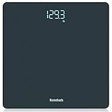 Homebuds Personenwaage Digital Körperwaage, Schwerpunkt Waage Seit 2001, kristallklare LED und Step-on, inklusive Batterien, 180 kg/400 lb, Blau