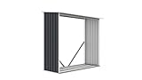 G21 Holzunterstand WOH 136, 182 x 75 cm, Anthrazit