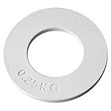 PAMENET Fractional Weights Fractional Weights Mini Hantelscheiben Krafttraining Platten Genaue Scheibe Zubehör Weiß 0,25 kg