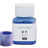 Zementpulver – Betonfarbe, 30 ml Eisenoxid-Farbe für Mörtel, Ziegel, Putz, Harz, Lehm, Farbmischung, langlebige, lichtbeständige Mineralfarbe | Professionelle künstlerische Farbe für Wände, Terrassen,