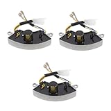 Happyyami 3st Generatorspannungsregler Spannungsregler Für 2-kw-generatoren Automatischer Reglergenerator Halbmondgenerator Avr Benzingenerator Kfz-spannungsregler Black Aluminium