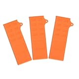 3st Beil-Set Kreiselschnitt Brotmesser Besteck Wickelschneider Camping Rucksack Mit Trinkblase Karabiner Messerblock Schneideschutzhüllen Häckslerzubehör Messerhülse Orange Plastik BEBEMOKO