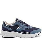 Kappa Logo Siliam Bequeme und stylische Low-Top-Sneaker, Blue Marine und Grey Horizon, Größe 37