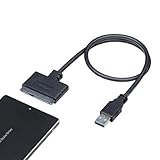 StarTech.com SATA auf USB Kabel - USB 3.0 auf 2.5' SATA III Festplatten Adapter - Externer Konverter für SSD/HDD Datenübertragung (USB3S2SAT3CB)