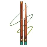 Eyeliner Stift Grün, Metallic Changing Kajalstift, Multichrome Eyeliner Stick, Wasserfest Wischfest Green Lidschatten Stift, Langlebig Sparkle Eyeshadow Stick, Hochpigmentiert Kajalstift Augen Makeup