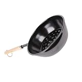 TOYZFRIENDY Tragbarer Holzkohletopf aus Robustem Eisen mit Belüftungslöchern Einfacher Outdoor kohleofen zum Feueranzünden und Grillen für Camping Lagerfeuer und Barbecue im Freien