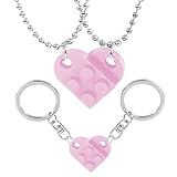 Ziegel-Halskette, Schlüsselanhänger für Paare, Valentinstagsgeschenke für sie, Freundschaftskette für 2 Valentinstagsgeschenke für Sie und Ihn, andere, andere, Sonstige, Autre