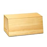 DUMRALBQE Brotkasten Holz Brotbox Snack Box Desktop Aufbewahrungsbox Brotschrank zur Aufbewahrung Frisch halten