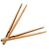 OUNONA 2 Stück Teiliges Montessori Pinzetten Holz für Kleine Pinzette zur Feinmotorischer Fähigkeiten Sicher Leicht und Kompakt Lernspielzeug für Junge Mädchen und Kleinkinder