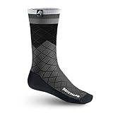 Rocky Alps Mountainbike Fahrrad Socken Design MP (Mountain Pixel) (L 43-46, Gray)