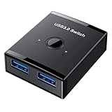 Histeaa USB Switch KVM USB HUB 3.0 Switcher Selektor KVM Switch für PC Tastatur Maus Drucker 1 PC Sharing 2 GeräTe USB Switch
