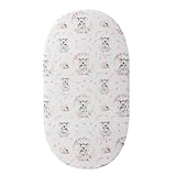 Gemütliches Baby-Bettlaken für Stubenwagen, bequeme Baumwolle, verschiedene Formen, oval, rechteckig