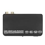 ARC Audio Splitter, 4K@60Hz HDMI Audio Extractor, ARC Converter Audio Splitter mit Bluetooth 5.0 Sender, HDR Synchronous Audio Extractor