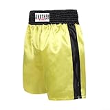 MMA Muay Thai Trainingshose Unisex Boxhose Fitness Shorts und (M Gelb)