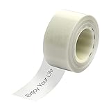 Karlak Etikettendruckerpapier Thermodruckerpapier Aufkleberband Name Preisklassifizierung Wasserdicht Reißfest für M1/L1 Tragbarer Etikettendrucker, Transparent 16mmx4m