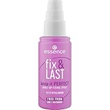 essence fix & LAST keep it PERFECT MAKE-UP FIXING SPRAY, Transparent, fixierend, natürlich, strahlend frisch, vegan, ölfrei, ohne Parfüm, ohne Alkohol, 1er Pack (50ml)