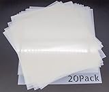 20 Stück 7.5 mm Mylar-Blätter, 30.5x30.5 cm Schablonenpapier für Cricut, Laserschneiden, leere Kunststoffplatten zum Basteln, lebensmittelechte Mylar-Schablonenblätter