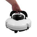 Fyssnn Poolroboter Kabellos, Akku Poolsauger für Oberirdische & Eingelassene Pools, Teiche & Hot Tubs, 120 Min Laufzeit, Selbstparkend, Wandfähig, Ideal für Flache Pools bis 100 m²