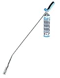 Bio-Gärtner CW 3300 Abflammgerät inkl. Gasdose 600 ml und Breitbrenner - Unkrautverbrenner Gas Anwendung, 1,44 kW bei mehr als 1.100 °C Flammentemperatur, Auch als Grillanzünder geeignet