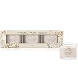 Yankee Candle Duftkerzen-Geschenkset | Votivkerzen mit warmem Kaschmir | Soja-Wachs-Mix | 3 Teile, Warm Cashmere | Kleine Kerze im Glas