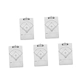 Yardwe 2St Baseball-Taktiktafel Baseball-Taktiktabelle Baseball Trainingszubehör Baseball Zubehör Tragbares Trainingsboard Baseballbrett magnetisch Basketball-Trainingsgeräte PVC Weiß